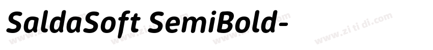 SaldaSoft SemiBold字体转换